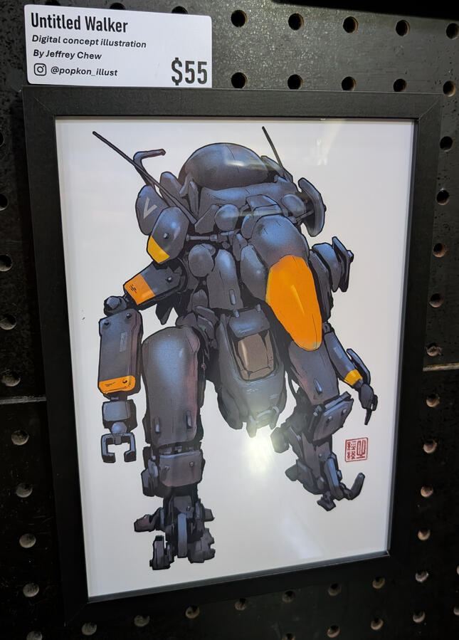 Untitled Walker ($55) Digital concept illustration by Jeffrey Chew - @popkon_illust