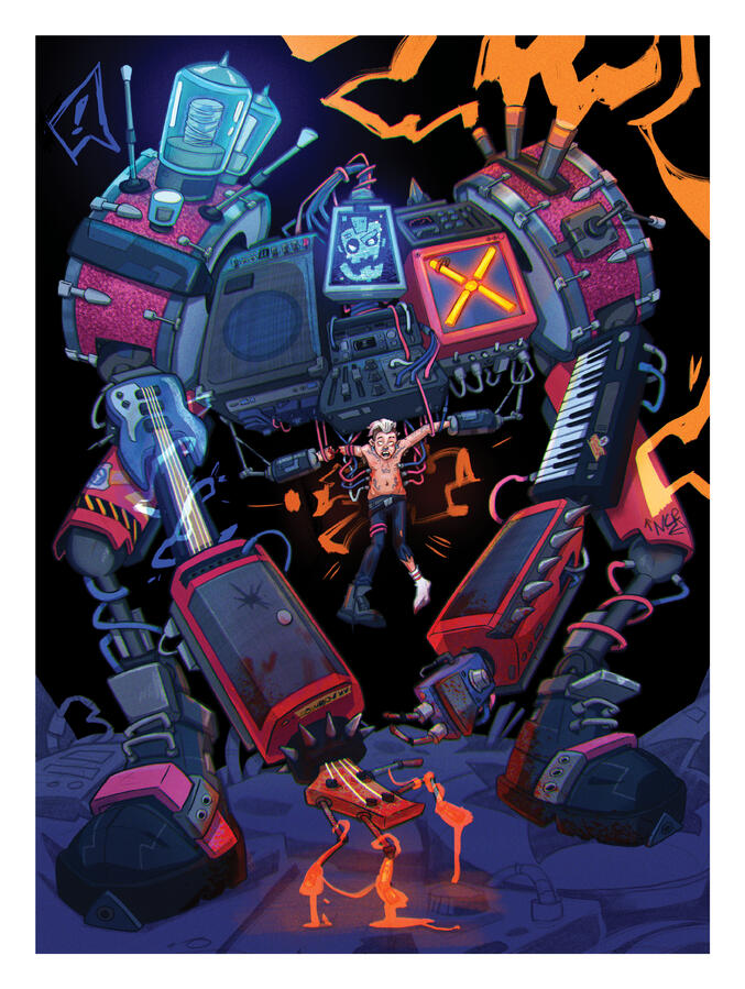 Beast of the Backline ($50) by Neptura Art / Tash Adamou - @neptura.art