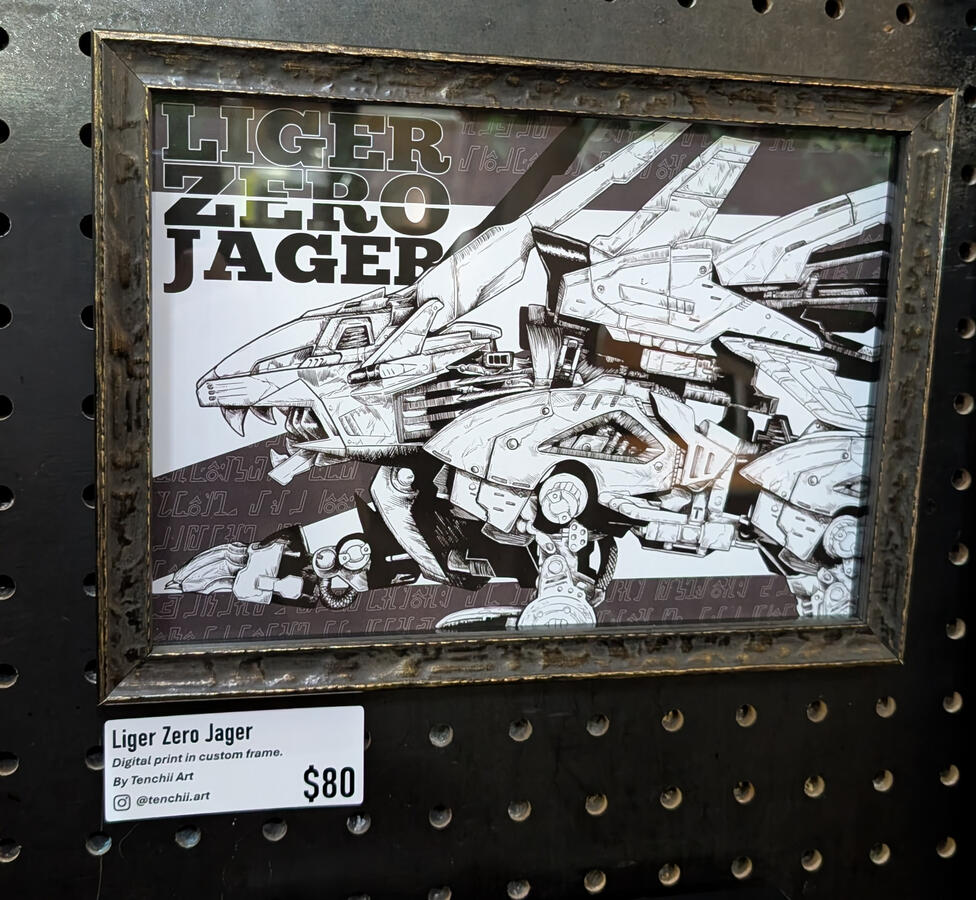 Liger Zero Jager ($80) Digital print in custom frame. by Tenchii Art - @tenchii.art