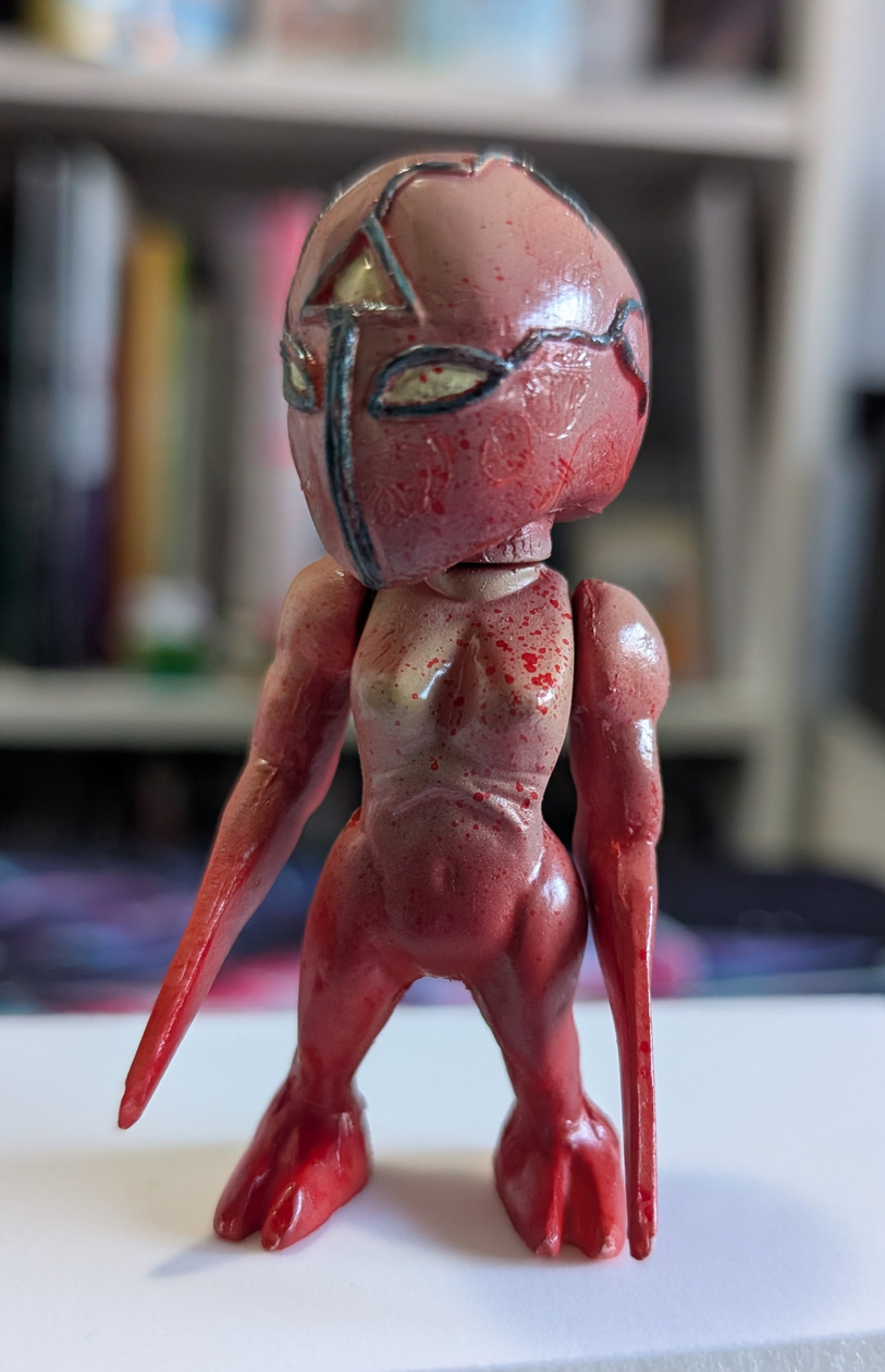 SIK BEASTS (Red Saber) ($35 or $170 for full set) ORIGINAL RESIN FIGURES by Nik Sutila (MRNIK)