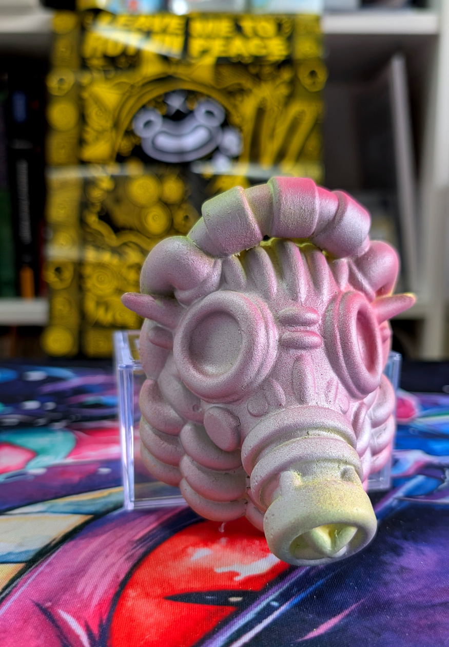 Scavenger Mask ($60) Resin and Spray Paint by ShallowLagoon