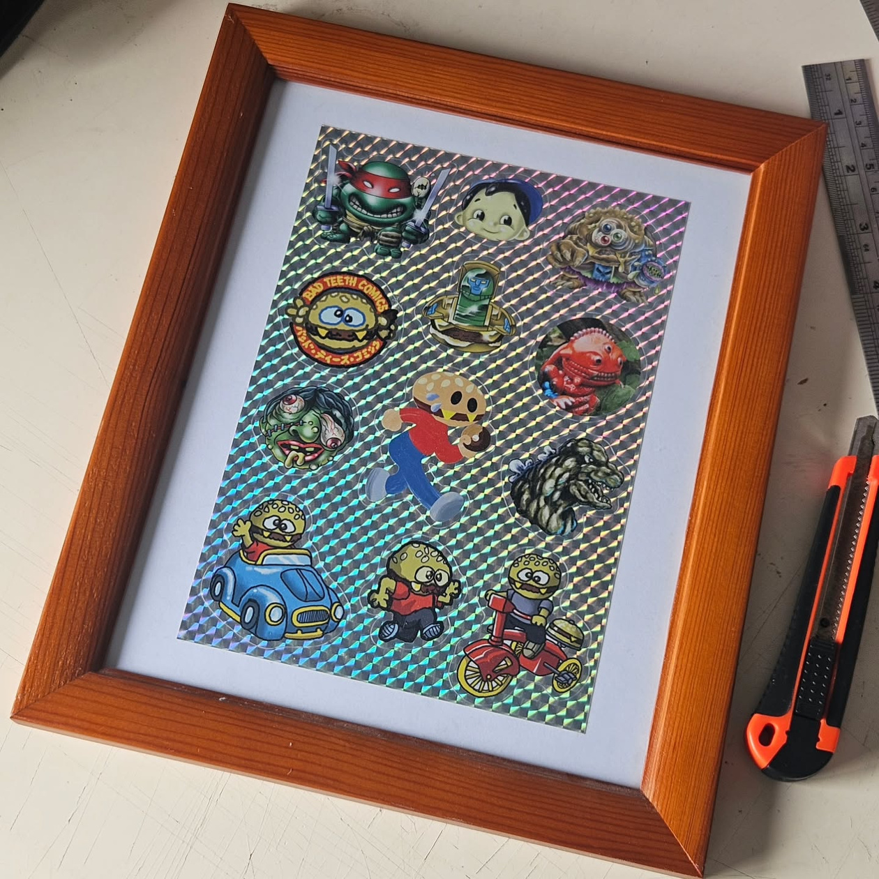 Collection Spectrum ($15) Kiss-cut Prismatic Foil Sticker Sheet Print Edition of 25 - Available at Bar Counter by Bad Teeth Comics