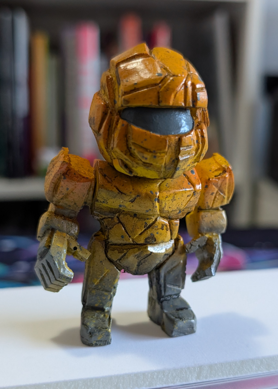 SIK BEASTS (Orange Rock) ($35 or $170 for full set) ORIGINAL RESIN FIGURES by Nik Sutila (MRNIK)