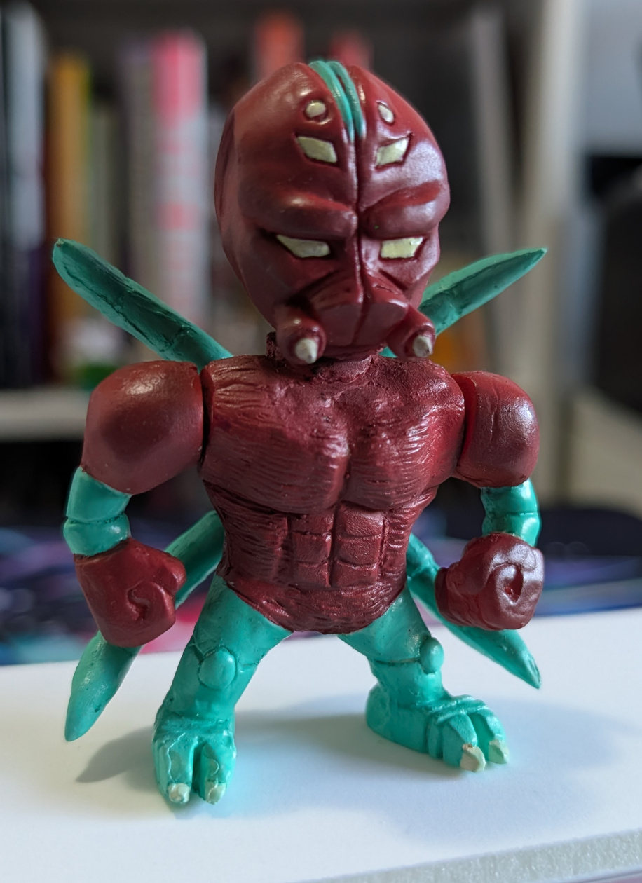 SIK BEASTS (Red Arachnid) ($35 or $170 for full set) ORIGINAL RESIN FIGURES by Nik Sutila (MRNIK)