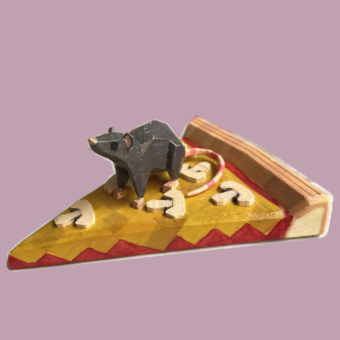 Pizza Rat (NFS) 3D printed + hand painted by Anya Collett