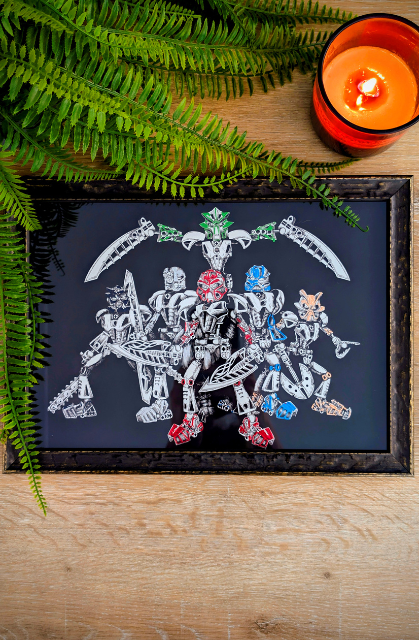 Toa Nuva ($250) Archival Print with Foil Leafing by Tenchii Art