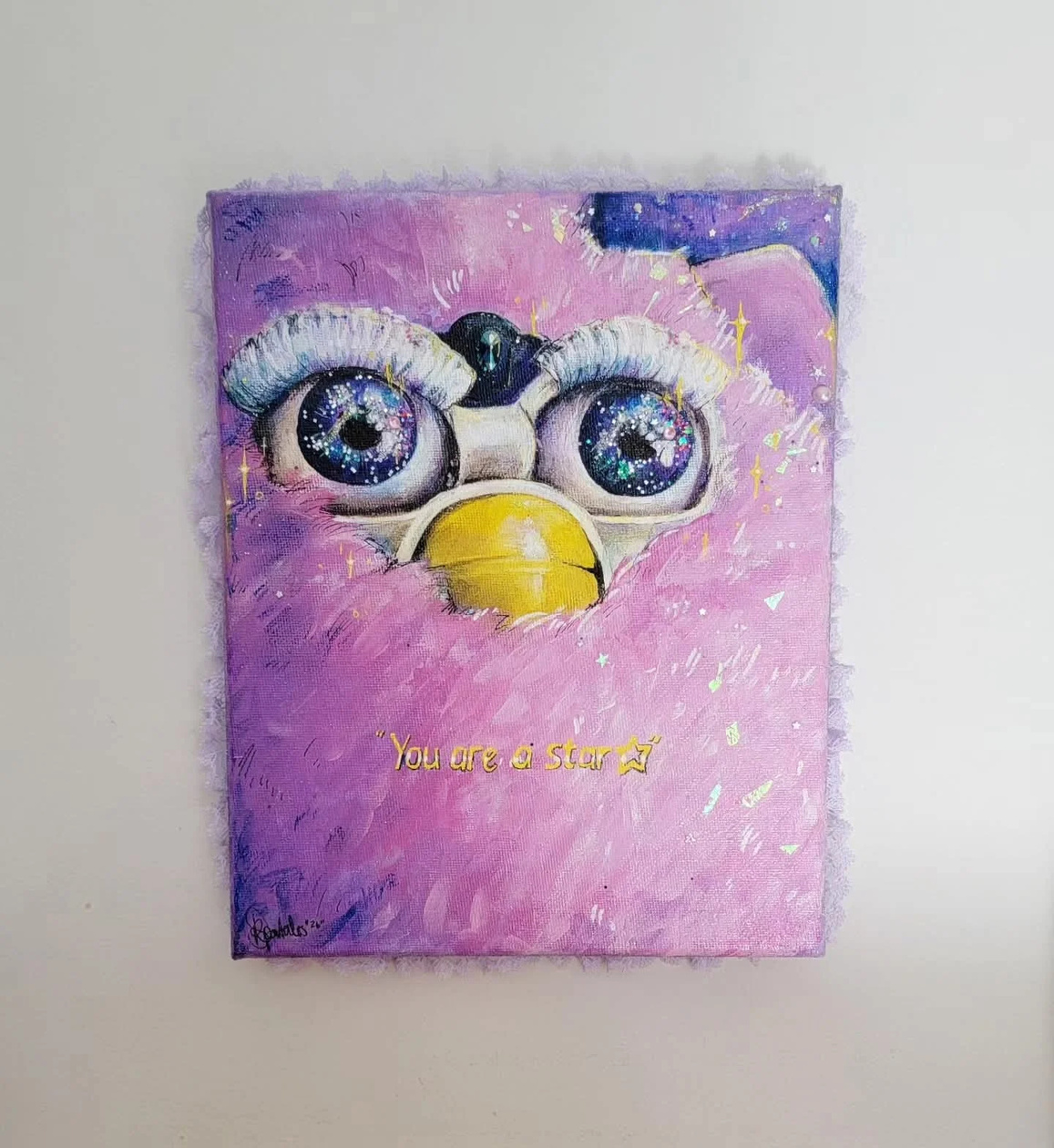 The Diva Mantra ($280) Original acrylic & multimedia on canvas by Kitt Spartalis