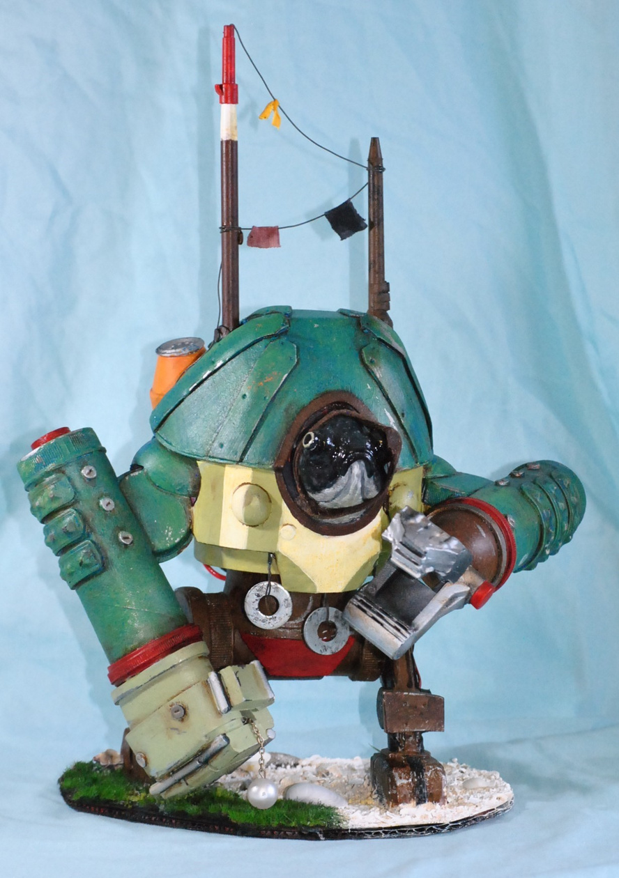 111. Fisher-tron ($330) Resin fish head, scratchbuild mech by Hasen Degebrodt